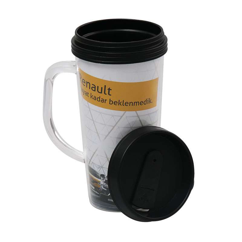 ERİKLİ ŞEFFAF 550 ML TERMOS MATARA